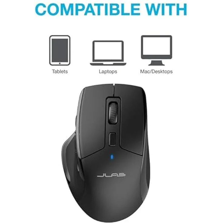 JLAB Epic Bundle, kabelloses Tastatur & Maus Set mit geräuschlosen Tasten, Schwarz – Bild 2