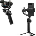 GoPro Fluid Pro AI 3-Achsen-Gimbal-Stabilisator mit Motivverfolgung, Beleuchtung und kabelloser Kamerasteuerung für GoPro und Smartphones, tragbar, 360°-Drehung, Geräteaufladung