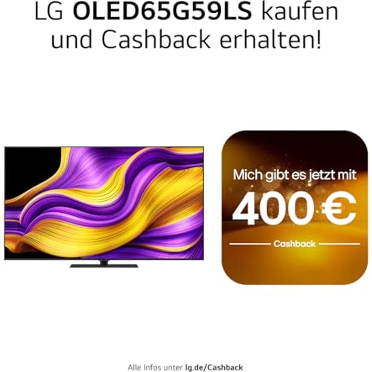 LG OLED65G59LS, 65 Zoll 4K OLED evo AI TV mit α11 Gen2 Prozessor, webOS 25 und 120Hz (VRR bis zu 165Hz) – Bild 2