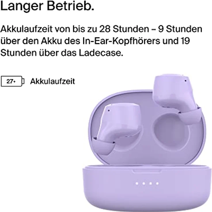 Belkin SoundForm Bolt True Wireless In-Ear-Kopfhörer, kabelloser Kopfhörer mit Mikrofon, Akkulaufzeit bis zu 28 Std., Monomodus, Schweiß- und Spritzwasserschutz der Schutzart IPX4, für iPhone, Galaxy – Bild 2