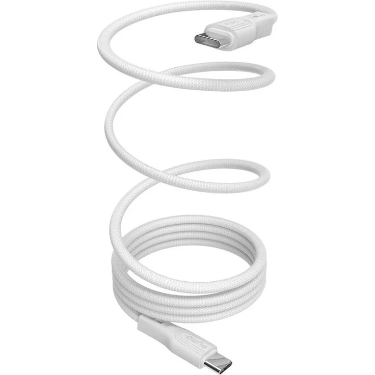 PURO PUCUSBCUSBCMAGWHI USB Kabel USB 3.2 Gen 2 (3.1 Gen 2), 1 m, USB C, Weiße Farbe, Max. Datenübertragungsrate 20 Gbit/s
