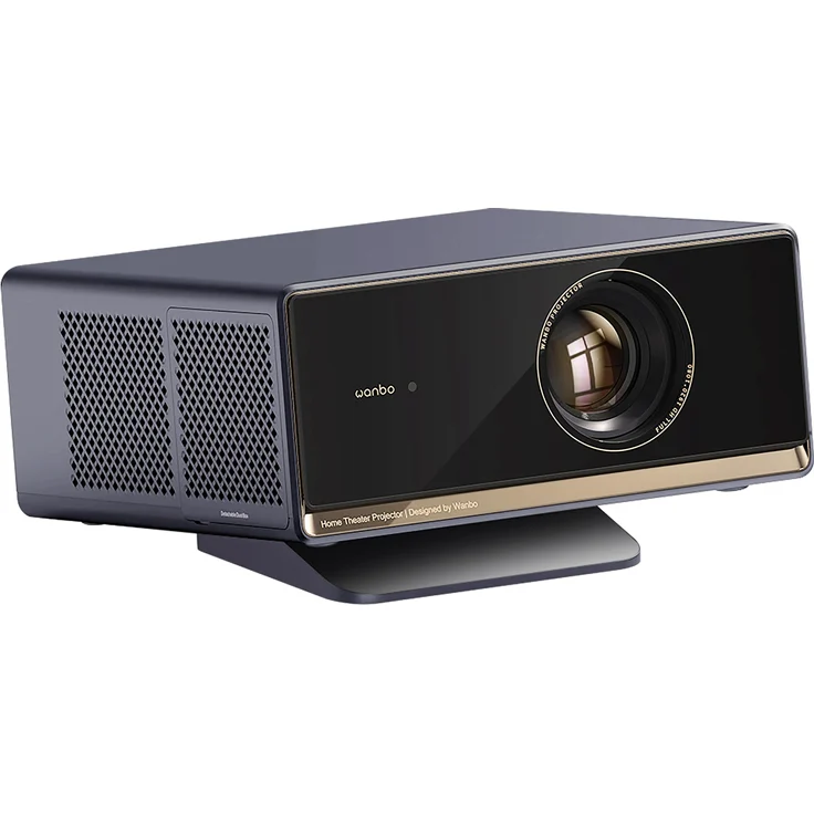 Wanbo X5 Pro, Full HD Beamer mit 1100 lm Helligkeit, automatischer Trapezkorrektur, Android TV 9.0, Schwarz