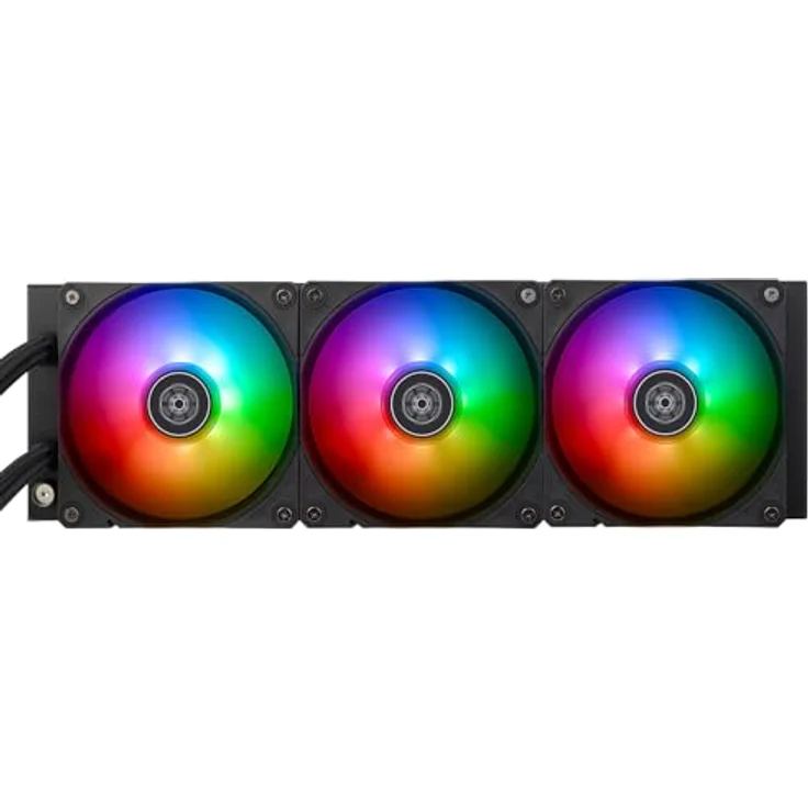 SilverStone Technology NovaPeak 360 ARGB, Flüssigkeitskühlung mit ARGB-Lichteffekten, Silber – Bild 2