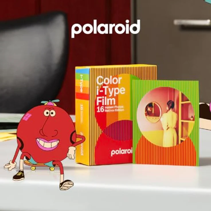 Polaroid Color I-Typ Film – Retinex Edition runder Rahmen – Doppelpack (16 Fotos) (6285) – Bild 5