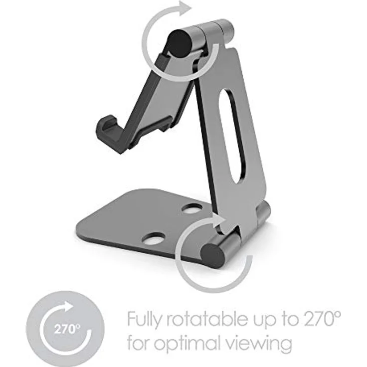 Desire2 Tablette Stand Multi-Angle Portable Halter für Tabletten 7-10 Zoll und Smartphones Leichte Durable Aluminium Body Kompatibel für – Bild 5