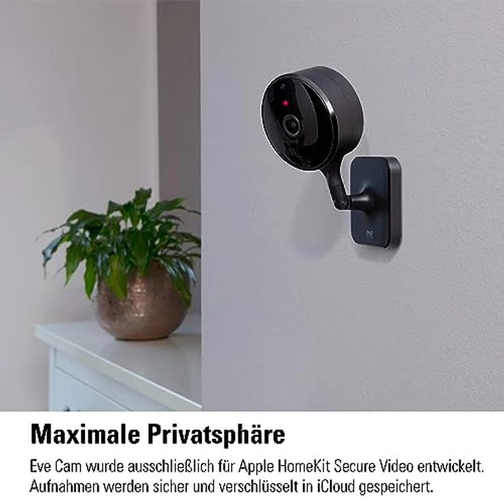 Eve Cam (2nd Gen)- Smarte Innenkamera, 1080p-Auflösung, WLAN, 100 Prozent Privatsphäre, HomeKit Secure Video, Mitteilung auf iPhone, Mikrofon und Speaker, Nachtsicht, Flexible Installation – Bild 3