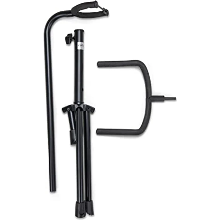 BSX 518050 Klassik Gitarrenständer (höhenverstellbar bis 78 cm, Standfläche 48 x 30 cm) schwarz – Bild 6