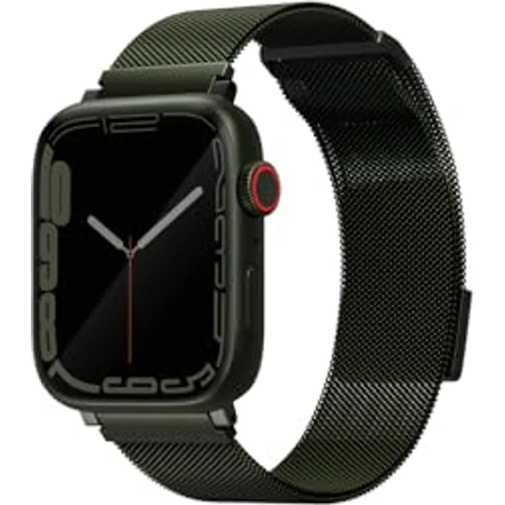 UNIQ Dante Apple Watch Mesh Stahl Armband 41/40/38 mm – Hunter Green in Stahlgeflecht