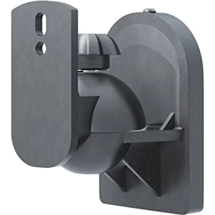 Goobay Basic Lautsprecher Wandhalterung universal, Schwarz - Universal-Lautsprecherhalterung zur Wandmontage (schwenk- und neigbar) für Lautsprecher bis max. 3,5kg, schwarz (49393) – Bild 2