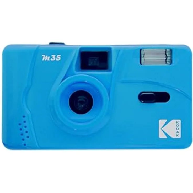 Kodak M35 Kompakt-Filmkamera 35 mm Blau, wiederverwendbare Filmkamera mit festem Fokus
