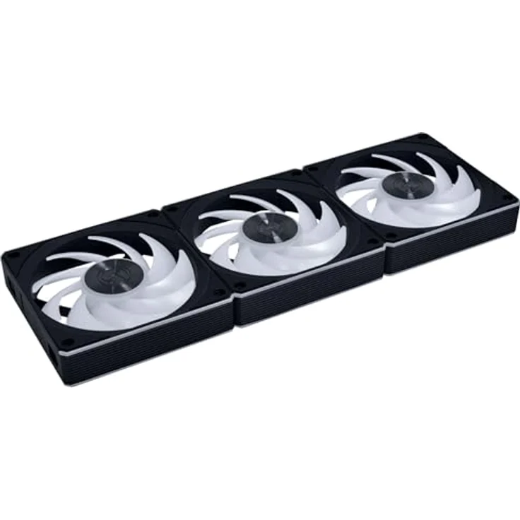Lian Li UNI FAN CL Wireless Lüfter, 3er-Pack 120mm mit Push-to-Connect-Technologie und dualer RGB-Beleuchtung, schwarz – Bild 2