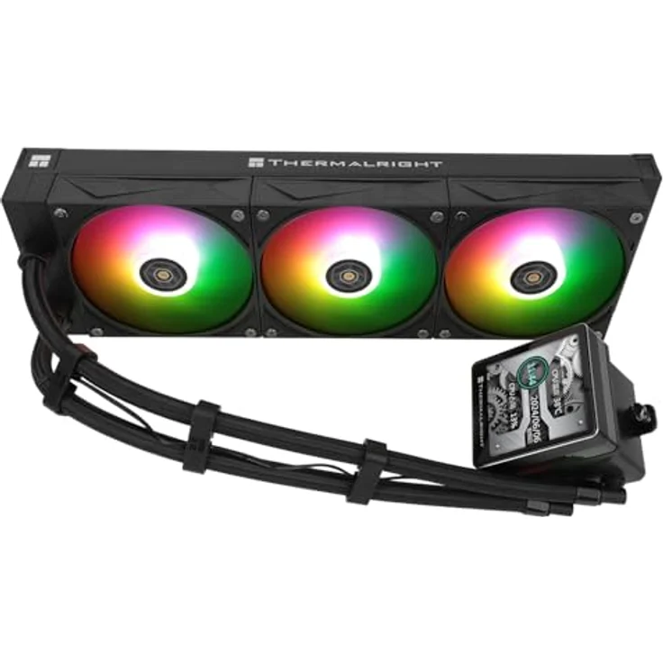 Thermalright Grand Vision 360 ARGB, All-in-One CPU Wasserkühler mit RGB-Beleuchtung, Schwarz, 3x 120 mm Lüfter, leiser Betrieb, kompatibel mit vielen Prozessorsockeln – Bild 7