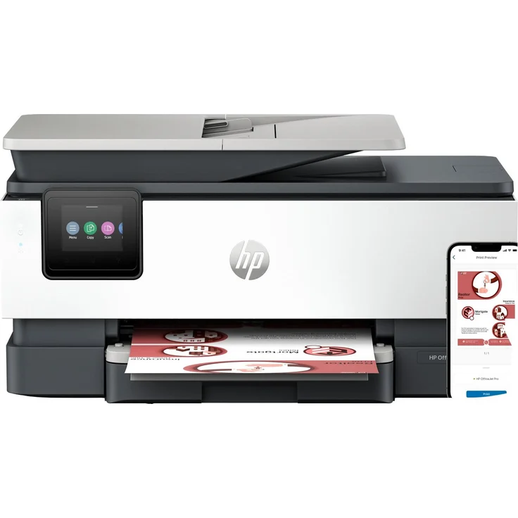 HP OfficeJet Pro 8132e, Wireless All-in-One Drucker mit 4800 x 1200 DPI, Duplexdruck, 250 Blatt Kapazität, grau