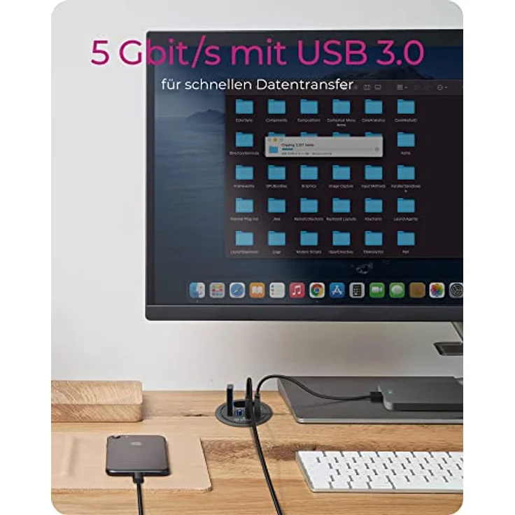 RaidSonic ICY BOX USB-Hub IB-HUB1403, Tisch-Hub, 4x USB 3.0 (IB-HUB1403) – Bild 6