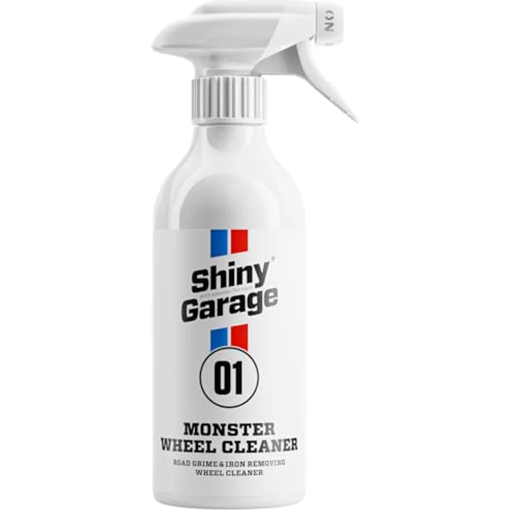 Shiny Garage Felgenreiniger „Monster“, 500 ml, Gel-Konsistenz, fluoreszierende Farbe, sicher für Chrom- und Aluminiumfelgen, einfaches Auftragen mit Zerstäuber, neutraler Apfelduft – Bild 1