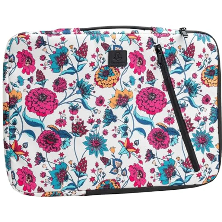 Exacompta Laptophülle (16", Universal), Notebooktasche aus recyceltem Polyester, wasserabweisend, weiss – Bild 3