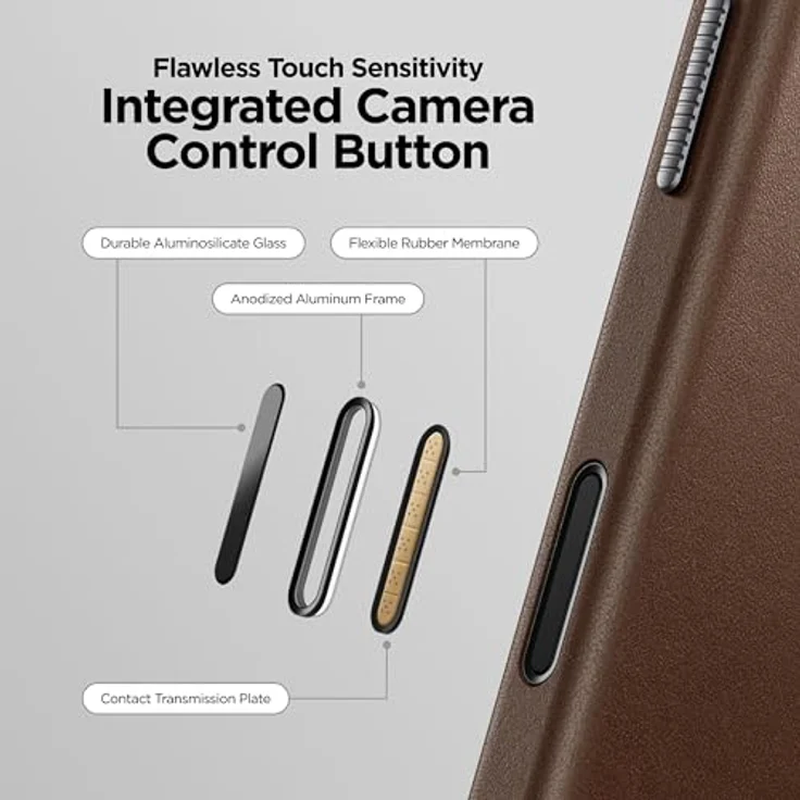 NOMAD Traditional Leather Case für iPhone 17 Pro, MagSafe-kompatible Echtleder-Schutzhülle, braun – Bild 5