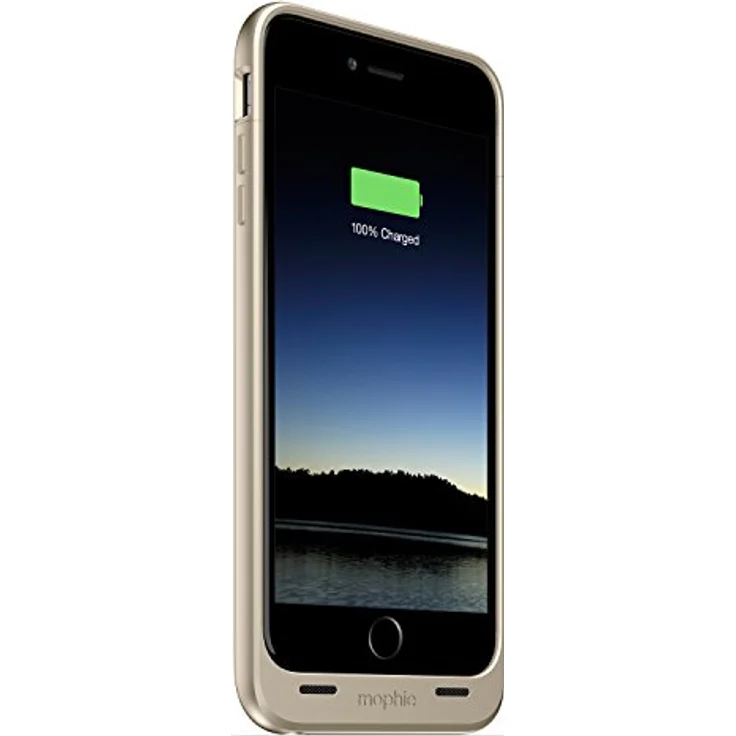 Mophie Juice Pack Rechargeable External Battery Case (2,600mAh) für Apple iPhone 6 Plus, Gold, verlängert Nutzungsdauer, mit LED-Anzeigen – Bild 2