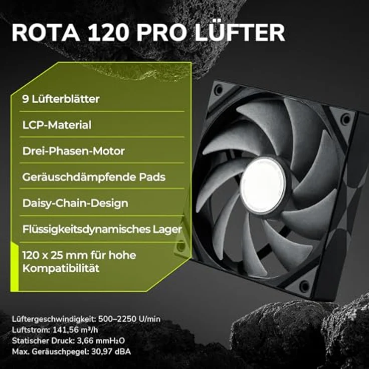 TRYX Panorama, CPU Wasserkühler mit 240 mm Radiator, 2x 120 mm Lüfter, langlebiges Kupferdesign, Schwarz – Bild 7