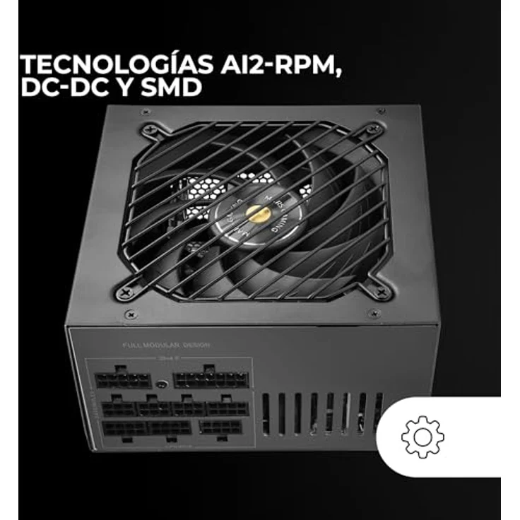 Mars Gaming MPB750SIM, Vollmodulares ATX 750W Netzteil mit 80Plus Bronze, 90% Effizienz, 140mm Extreme Silence Lüfter, 7 Jahre Garantie, Schwarz – Bild 5