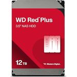 Western Digital WD Red Plus 12TB NAS, 3,5" Interne Festplatte mit 7200 RPM, SATA 6Gb/s, CMR, 512MB Cache