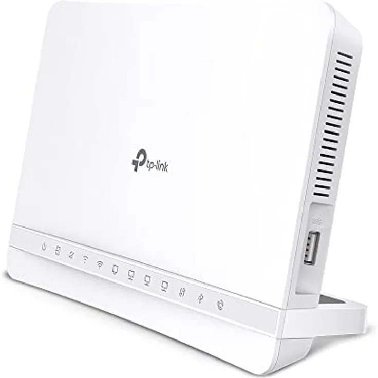 TP-Link VX231v Wi-Fi 6 Internet Box 4, Super-VDSL 35b Modem Router, 4× Gigabit-Ports, AX1800 WLAN, Bis zu 6 DECT-Mobilteile, Kompatibel mit Telekom/1&1/Vodafone/O2, nur für Deutschland