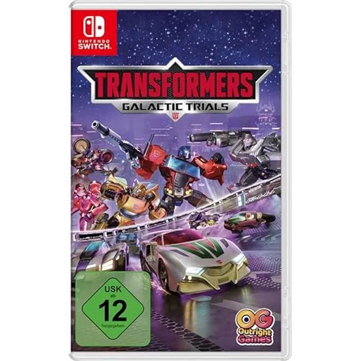 Outright Games Transformers Galactic Trials - Switch, Renn- und Kampfspiel mit Autobot vs. Decepticon, 10 actiongeladenen Strecken, lokal Mehrspieler – Bild 1