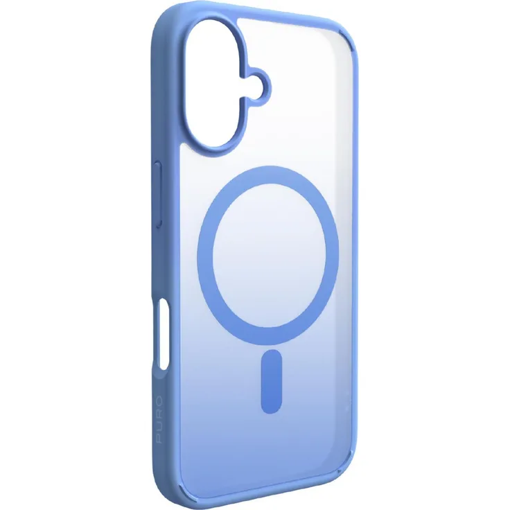 Puro Gradient TPU-Hülle für Apple iPhone 17, MagSafe-kompatible Smartphone Hülle mit erhöhten Kanten, Blau