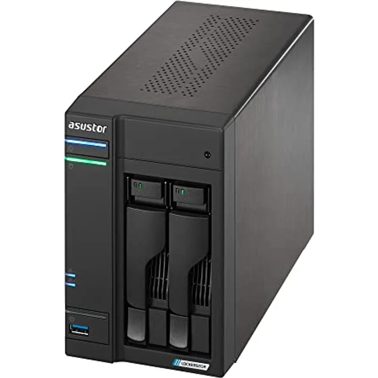 Asustor Lockerstor 2 Gen 2 AS6702T | 2 Bay NAS - Netzwerkspeicher Gehäuse, Quad Core 2.0GHz CPU, 4 M.2 PCIe 3.0 ssd Slot, 2 2.5GbE Port, 4GB RAM DDR4 – Bild 4