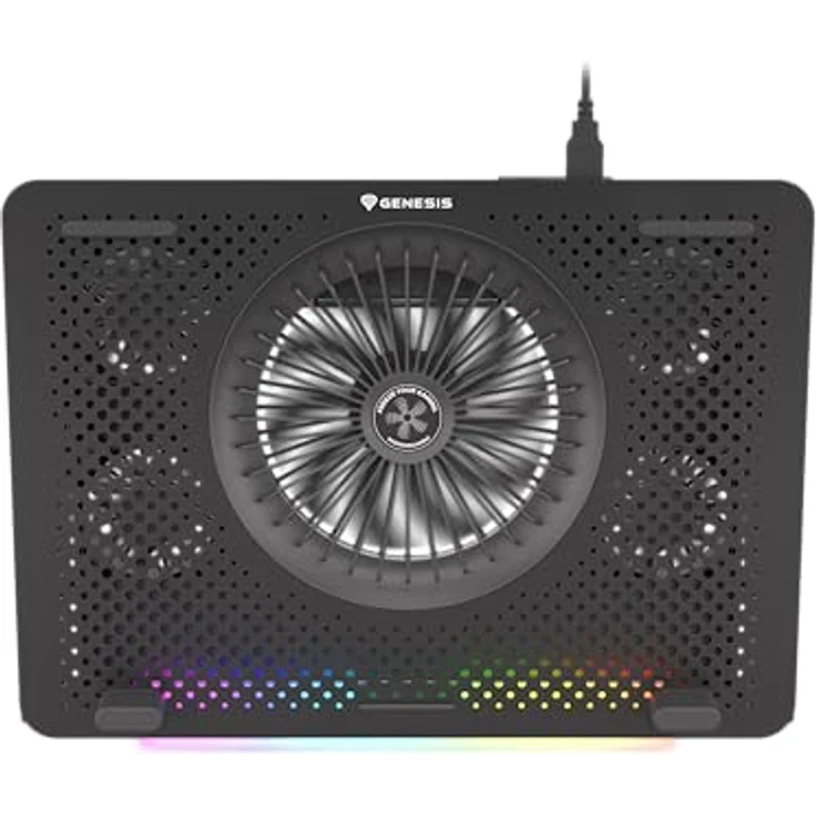 Genesis Kühler Oxid 450 RGB, Laptop-Kühler mit 4 Ventilatoren und 5 Neigungswinkeleinstellungen, für Laptops bis 15,6 Zoll – Bild 2