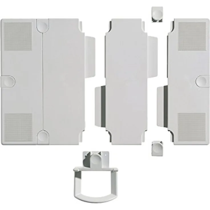 Novus 7950902000 Erweiterungsplatten (Set mit 2 Stück zu Vergrößerung der Auflageplatten) lichtgrau