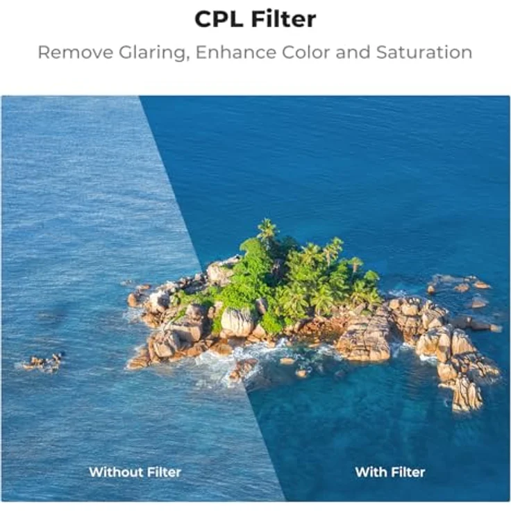 K&F CONCEPT CPL+UV+ND8+ND16 Filterset für DJI Mini 4 Pro, hochentwickelte Multi-Beschichtung, reduzierte Reflexionen, 4-teilig – Bild 4