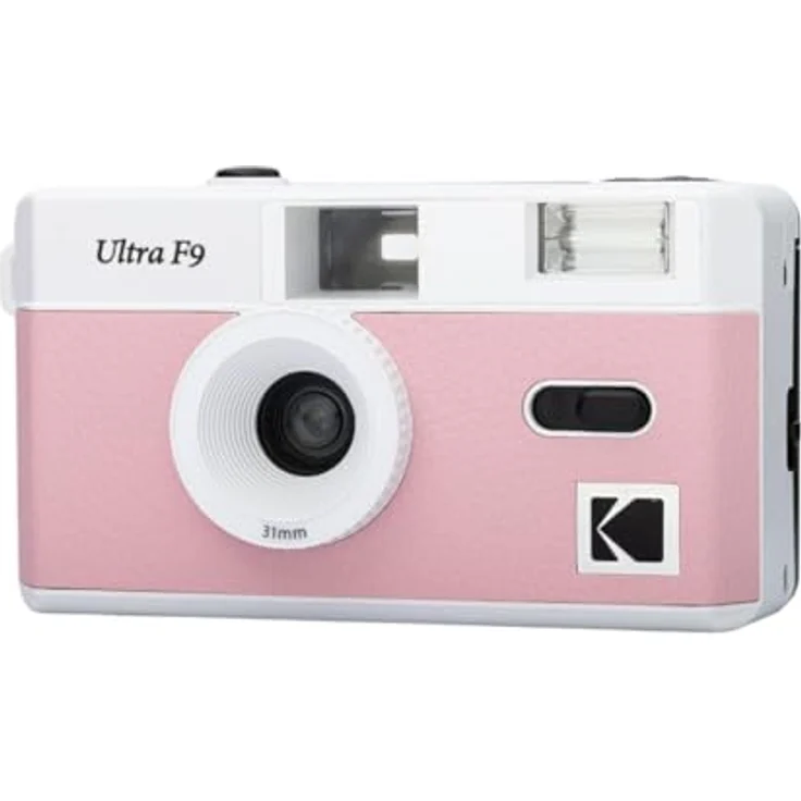 Kodak Ultra F9, 35mm Sofortbildkamera mit Weitwinkelobjektiv und Blitz, Baby Pink – Bild 2