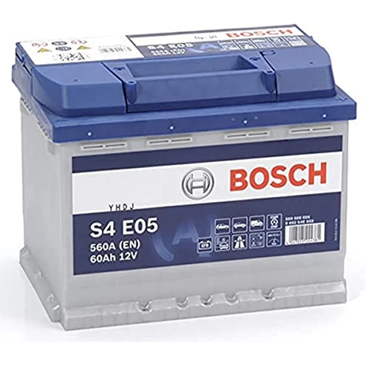 Bosch S4E05, Auto-Batterie, 60 Ah, 12 V, 640 A, wartungsfrei, 242 mm – Bild 1