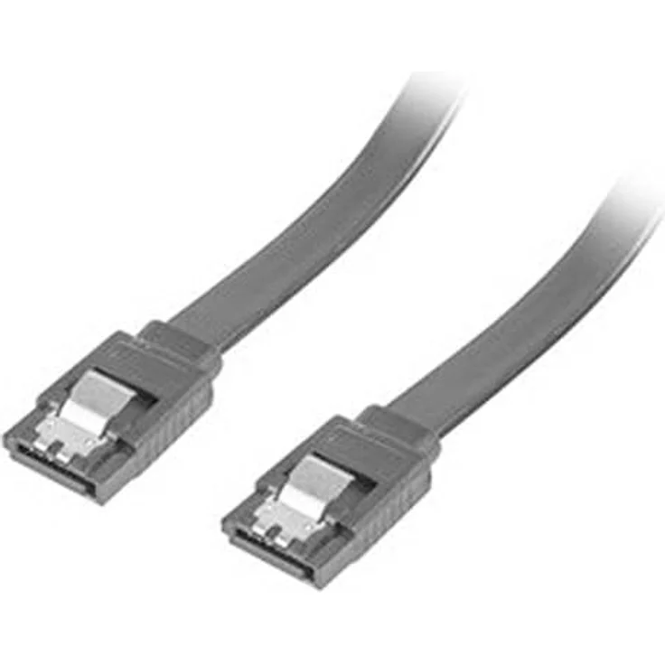 Lanberg SATA-Kabel, 50 cm, Serial ATA 150/300/600, schwarz – Bild 2