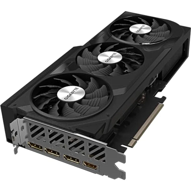 Gigabyte GeForce RTX 4070 WINDFORCE OC V2 12G Grafikkarte - 12GB GDDR6, 192bit, PCI-E 4.0, 2490MHz Core Clock, NVIDIA DLSS 3, Metall-Rückplatte, schwarz – Bild 5