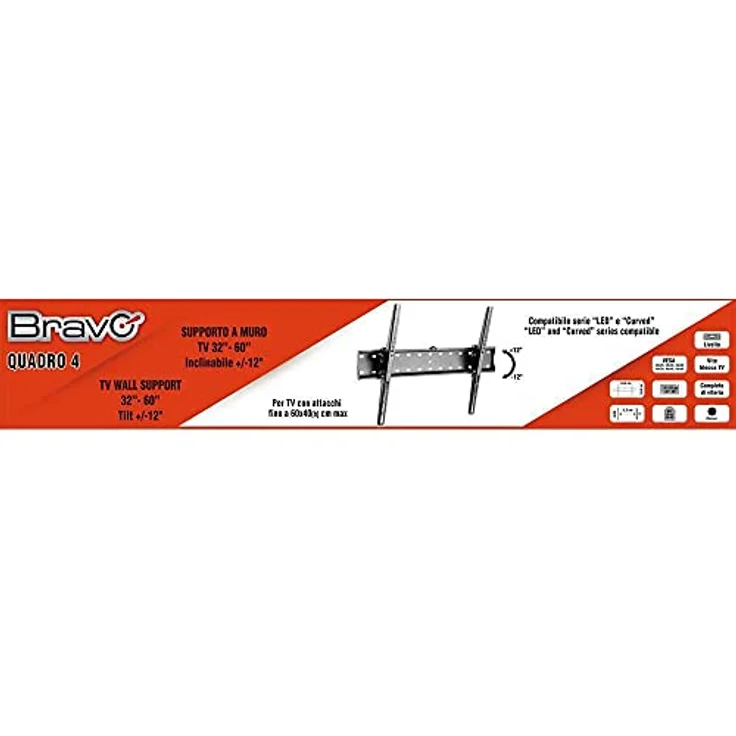 Bravo 45854 TV Quadro 4, TV-Halterung für 32"-60" Fernseher, inklusive modernster Technologie und hoher Qualität – Bild 2