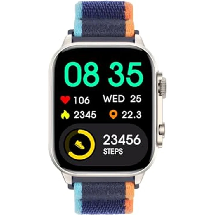 Trevi T-FIT 430 A Smartwatch, 1,95 Zoll AMOLED Display, kabellose Anruffunktion, Trainings- und Wellnesskontrolle, Schlafüberwachung, IP68, Silber – Bild 3