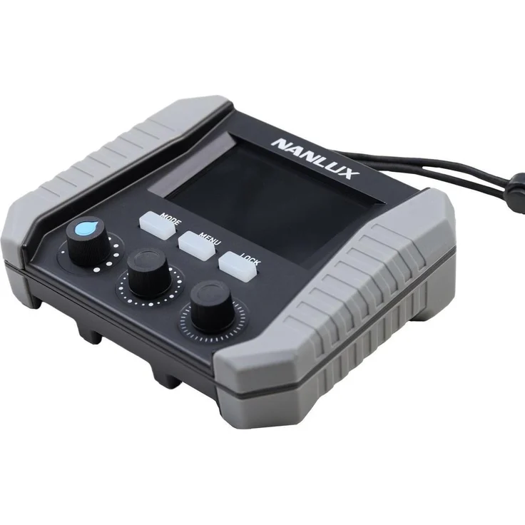Nanlux 6 Pin Wired Controller NX-WC-LM6P-C1, Fernauslöser mit 0,1% Helligkeitsgenauigkeit, 8m Kabel, 3,2-Zoll-Display, grau