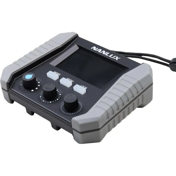 Nanlux 6 Pin Wired Controller NX-WC-LM6P-C1, Fernauslöser mit 0,1% Helligkeitsgenauigkeit, 8m Kabel, 3,2-Zoll-Display, grau