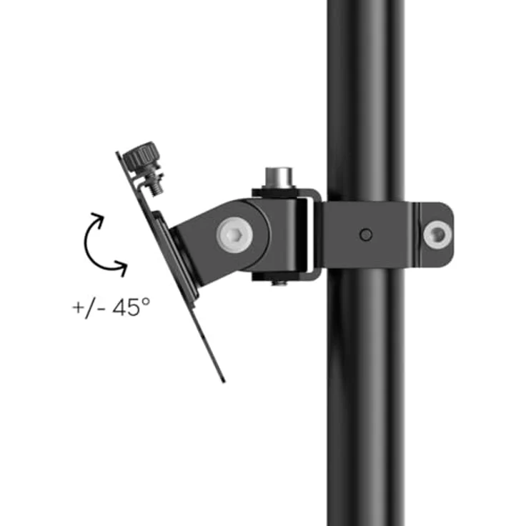 Hama Monitorhalterung, 3 Monitore, vollbeweglich mit Gasfeder, geeignet für 17" - 32", Schwarz – Bild 5