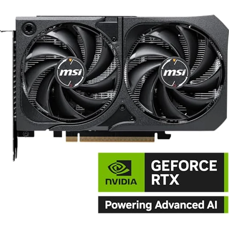 MSI GeForce RTX 5060 8G Shadow 2X OC, 8GB GDDR7 Grafikkarte mit PCIe 5, Boost 2535 Hz, HDMI 2.1b, DisplayPort 2.1b – Bild 2