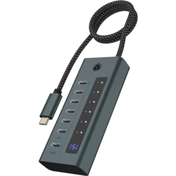ICY BOX USB 3.2 Gen 2 (3.1 Gen 2) Type-C 10000 Mbit/s, IB-HUB1457-C31 – Bild 1