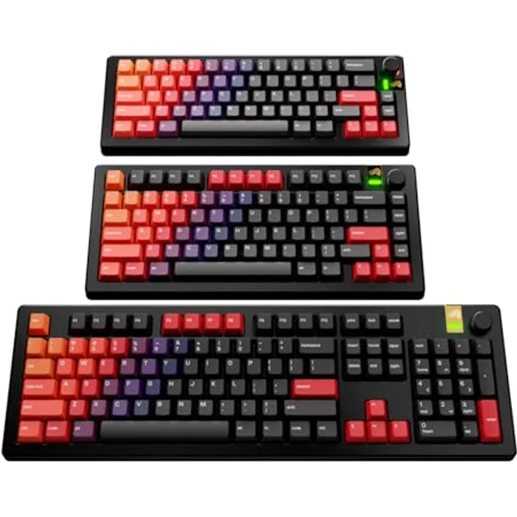 Glorious GPBT Gradient Keycaps, Celestial Fire - ANSI Layout (US), PBT, Dye-Sub – Bild 5