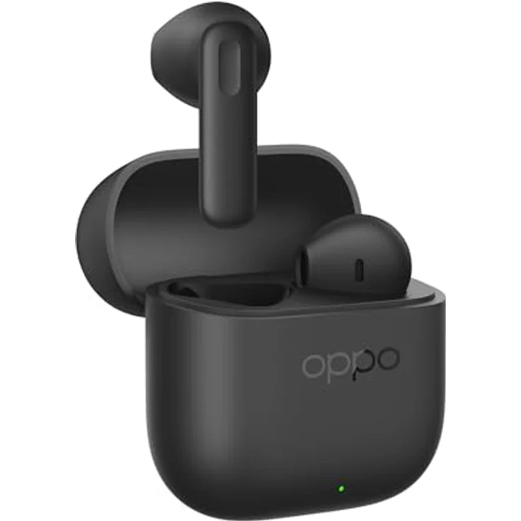 OPPO Enco Buds3, Kabellose In-Ear-Kopfhörer mit passiver Geräuschunterdrückung, 8 h Akkulaufzeit, IP55-Zertifizierung, Schwarz – Bild 2