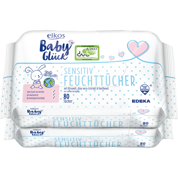 Elkos Baby Glück Sensitiv Feuchttücher