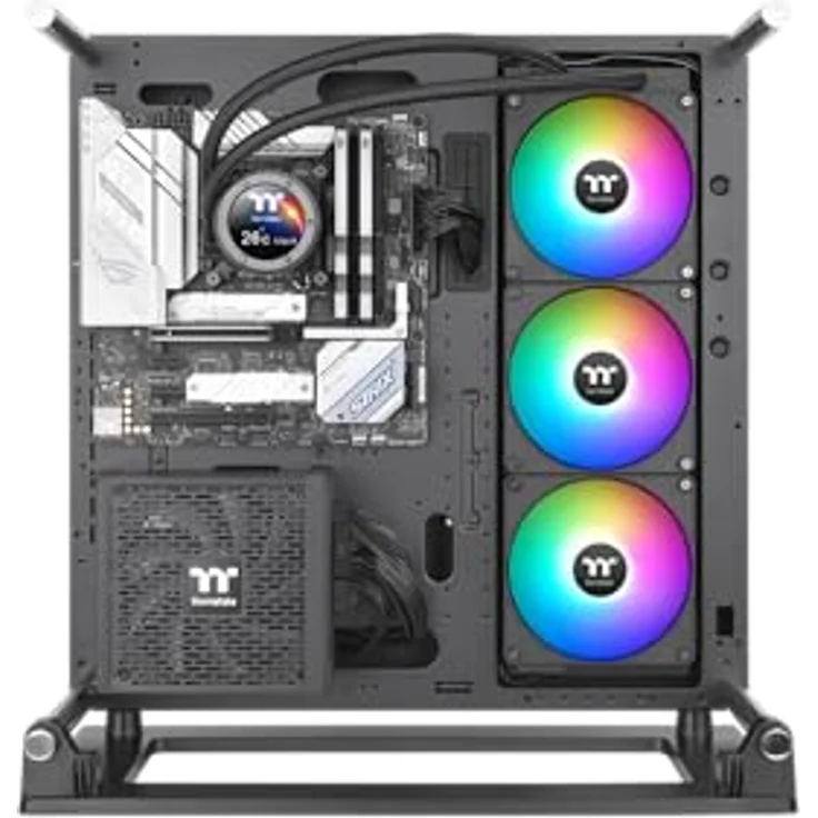 Thermaltake TH420 V2 Ultra EX | ARGB | All-In-One Liquid Cooler, leiser Betrieb mit Anti-Vibrations-Gummipads, RGB-Beleuchtung – Bild 4