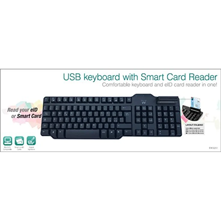 Ewent EW3251 USB-Tastatur, Englisch, Italienisch, Schwarz – Tastaturen (Standard, kabelgebunden, USB, mechanische Tastatur, Schwarz) – Bild 5
