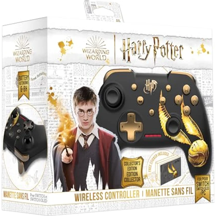 Freaks and Geeks Wireless Controller Harry Potter Golden Snitch Gamepad, Bluetooth & USB Type-C, für Nintendo Switch, Nintendo Switch OLED, PC – Bild 2