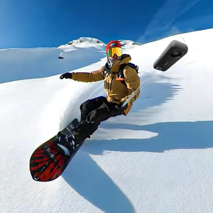 INSTA360 Action Invisible Selfie Stick 1m, Schwarz, mit integriertem Auslöser und Fernbedienung – Bild 2